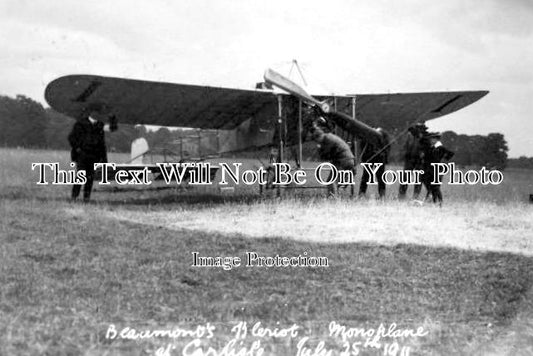 CU 760 - Beaumonts Bleriot Monoplane, Carlisle, Cumbria 1911