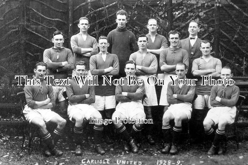 CU 774 - Carlisle United Football Team, Cumbria 1928-29