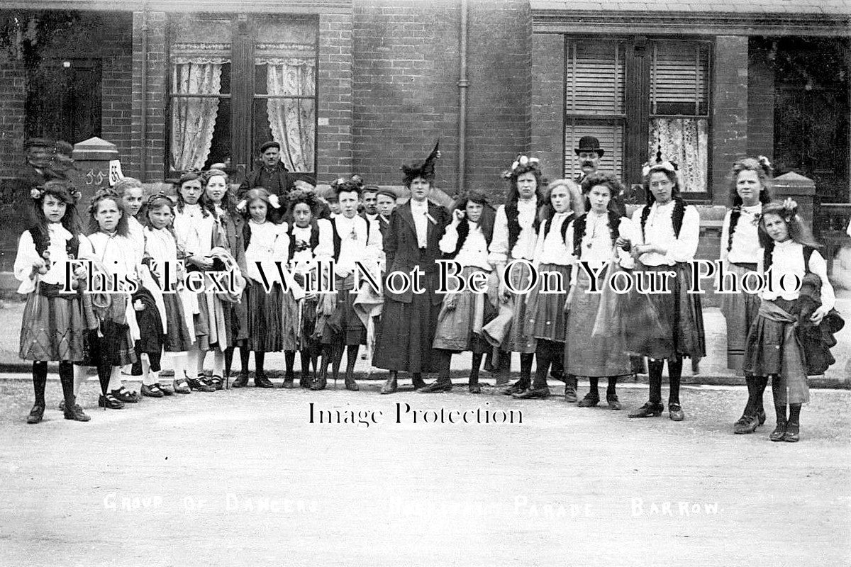 CU 797 - Dancers, Hospital Parade, Barrow In Furness, Cumbria