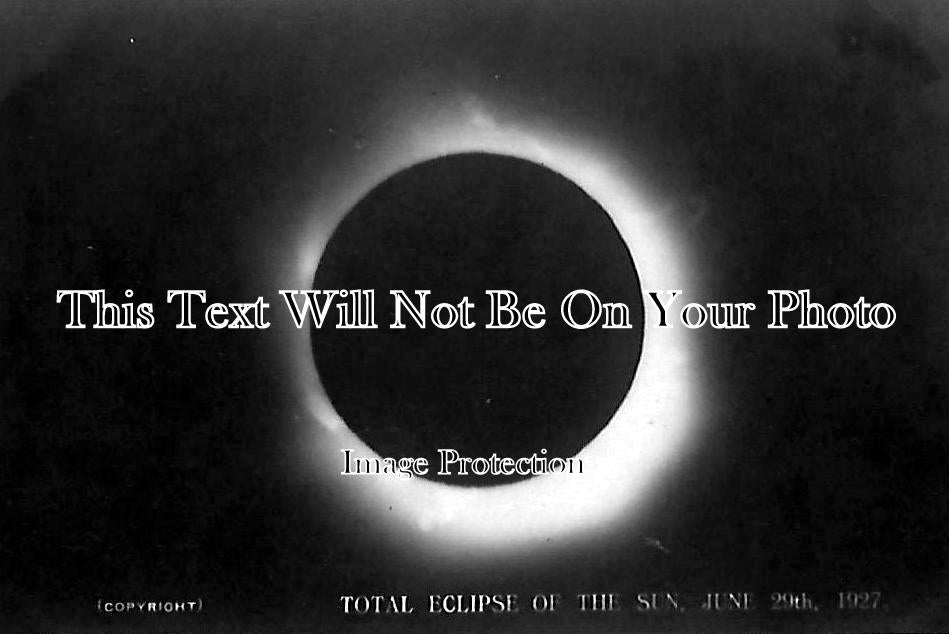 CU 820 - Total Eclipse Of The Sun, Kendal, Cumbria 1927