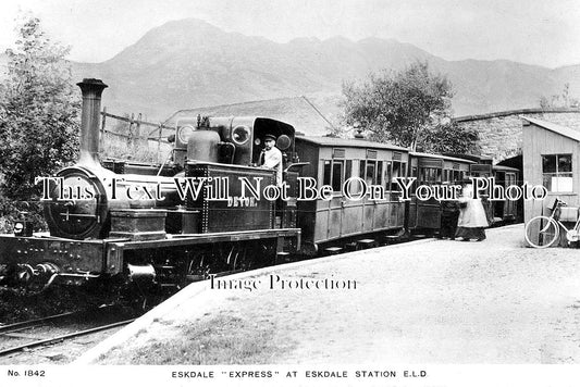 CU 828 - Ravenglass & Eskdale Railway Station 3ft Gauge, Cumbria c1905