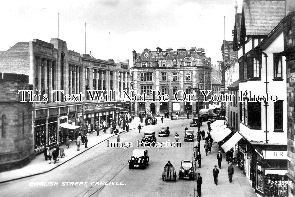 CU 876 - English Street, Carlisle, Cumbria c1937