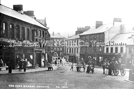 CU 928 - The Corn Market, Penrith, Cumbria c1905