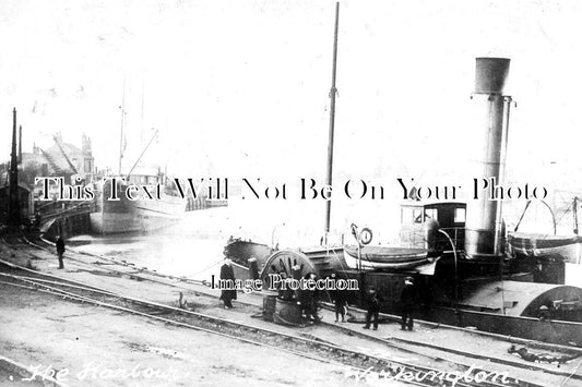 CU 929 - The Harbour, Workington, Cumbria c1910