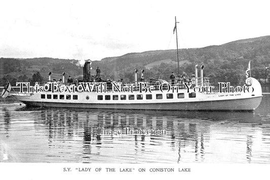 CU 955 - SY Lady Of The Lake, Coniston Lake, Cumbria