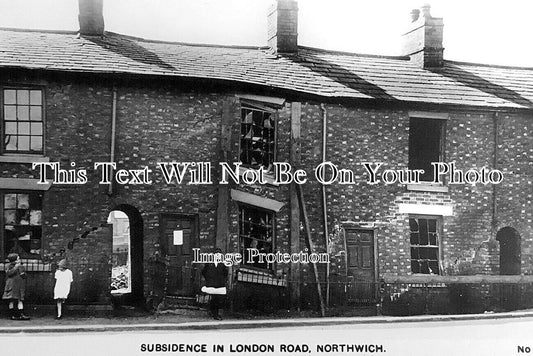 Ch 2916 - Subsidence In London Road, Northwich, Cheshire