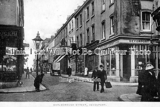 DE 1005 - Marlborough Street Corner, Plymouth, Devon c1917
