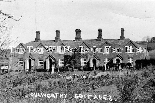 DE 1017 - Gulworthy Cottages, Tavistock, Devon c1904