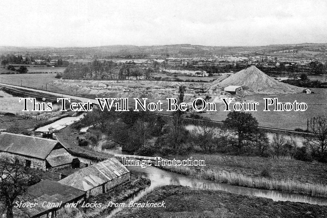 DE 1097 - Stover Canal & Locks From Breakneck, Devon