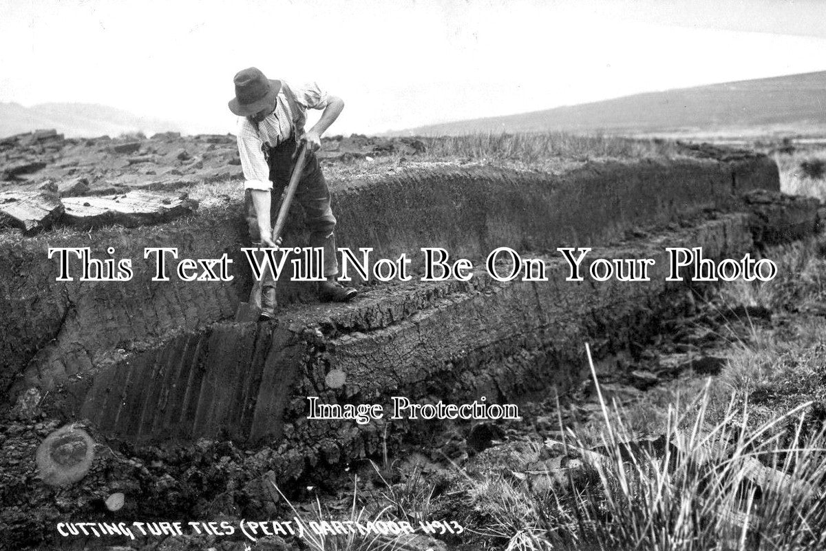 DE 1255 - Turf Peat Cutting, Dartmoor, Devon