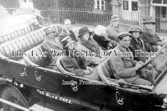 DE 1274 - Charabanc, Blue Cars, Ashburton, Torquay Devon c1924