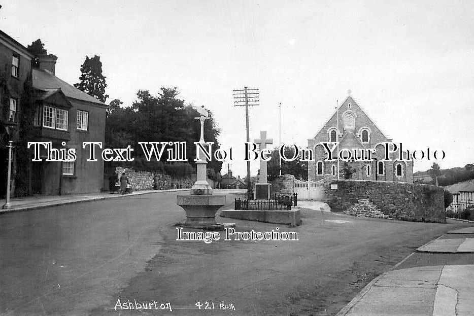 DE 1275 - War Memorial & Catholic Church, Ashburton, Devon