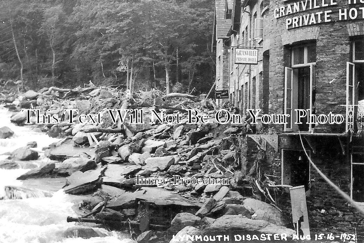 DE 1297 - Lynmouth Flood Disaster Floods, Granville Hotel, Devon 1952