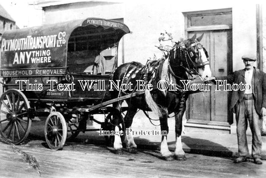 DE 1309 - Plymouth Transport Co Horse & Cart, Devon