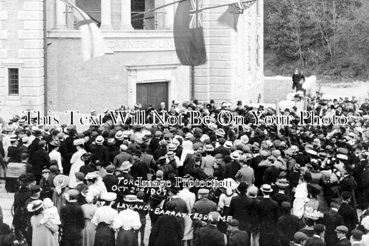 DE 1310 - F Layland Barratt M.P Opening Carnegie Library, Torquay, Devon 1907