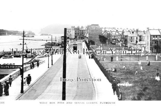 DE 1422 - West Hoe Pier & Tennis Courts, Plymouth, Devon