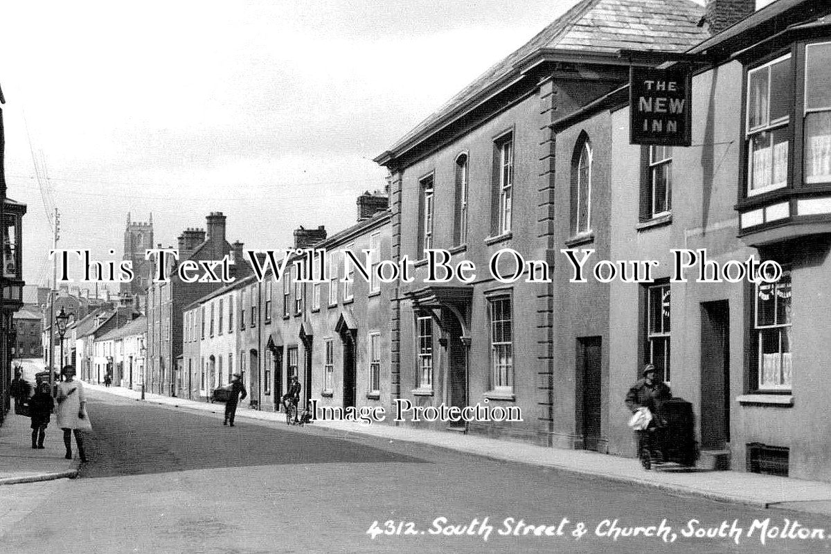 DE 1461 - South Street & Church, South Molton, Devon