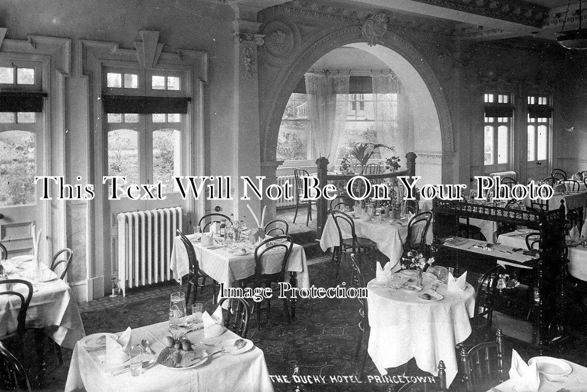 DE 1516 - Interior Of The Duchy Hotel, Princetown, Devon c1918