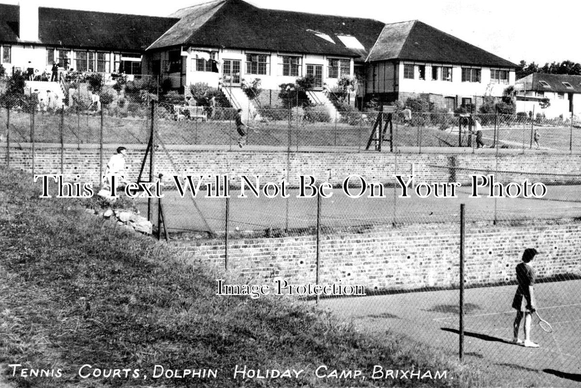 DE 1548 - Tennis Courts, Dolphin Holiday Camp, Brixham, Devon
