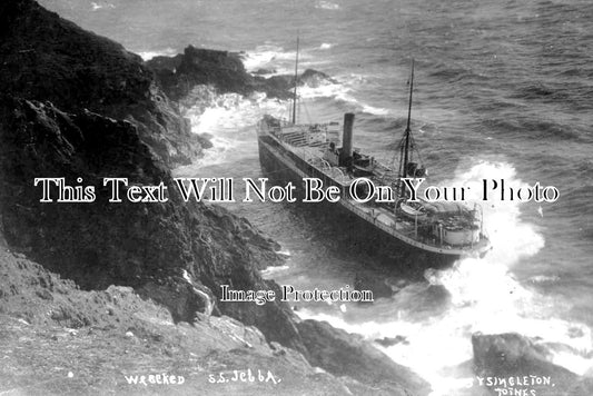 DE 1610 - SS Jebba Shipwreck, Bolt Tail, Devon 1907