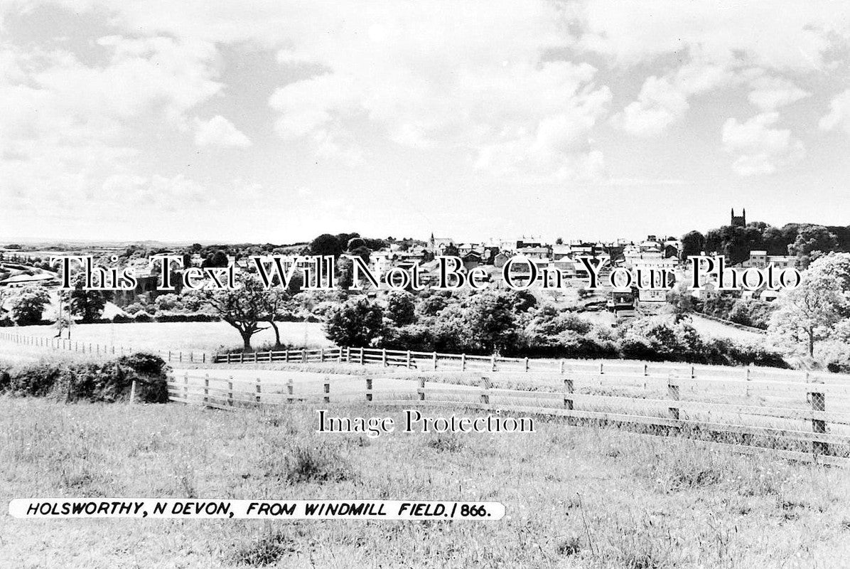 DE 1643 - Holsworthy From Windmill Field, Devon
