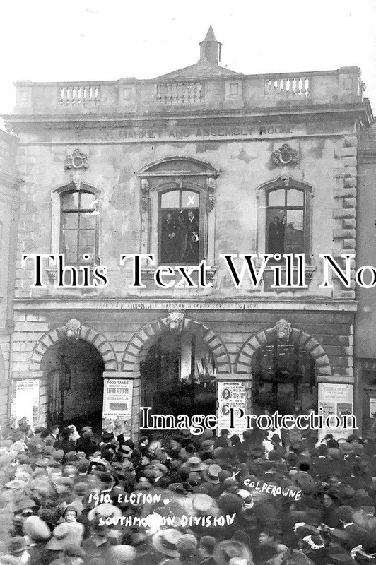 DE 1716 - Election Day At South Molton, Devon 1910