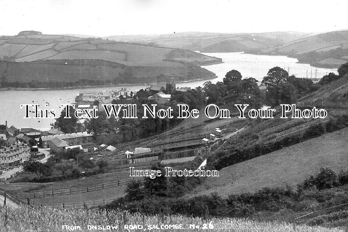 DE 1817 - Salcombe From Onslow Road, Devon