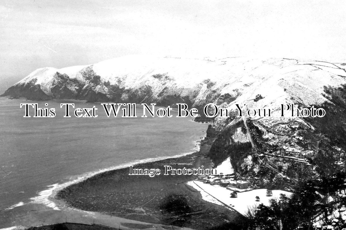 DE 1821 - Lynmouth In Snow, Devon c1908