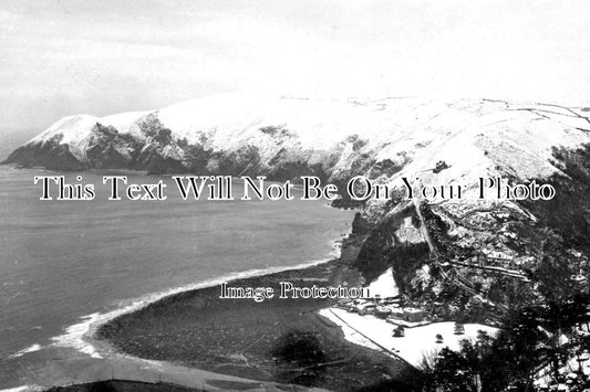 DE 1821 - Lynmouth In Snow, Devon c1908