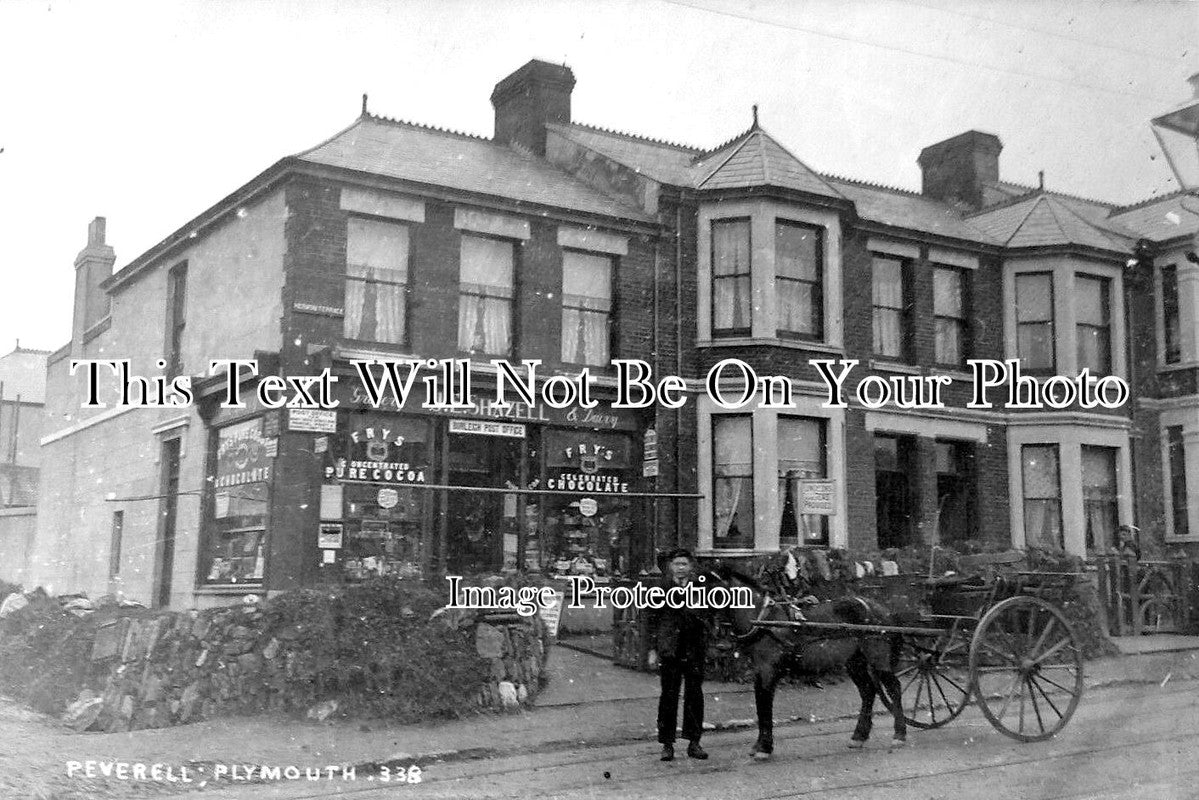 DE 1921 - Shop Front, Peverell, Plymouth, Devon