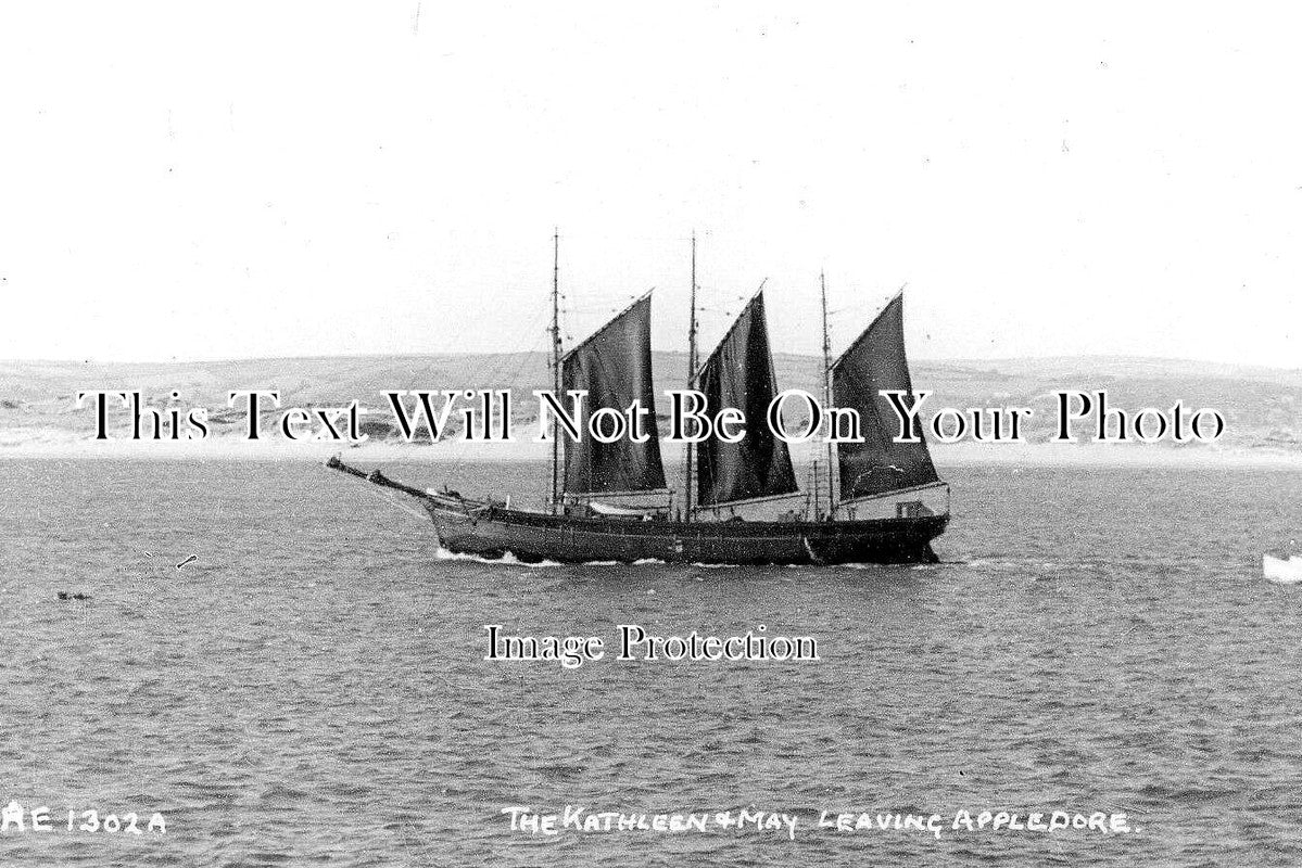 DE 1972 - The Kathleen & May Sailing Ship, Appledore, Devon