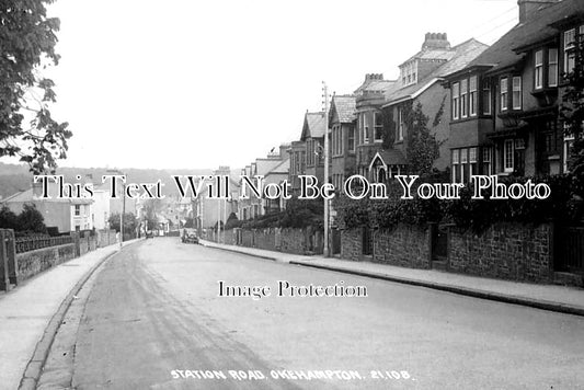 DE 1997 - Station Road, Okehampton, Dartmoor, Devon c1935