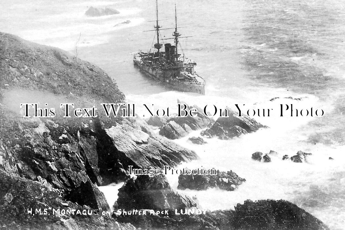 DE 2008 - HMS Montagu On Shutter Rock, Lundy, Devon