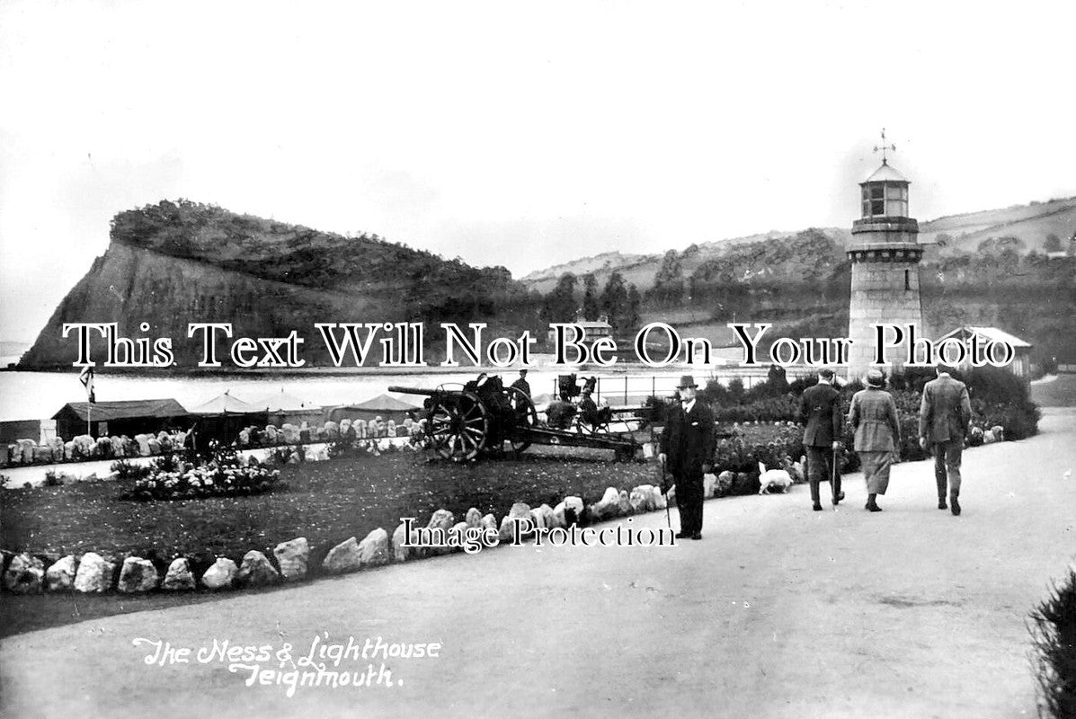 DE 2094 - The Ness & Lighthouse, Teignmouth, Devon c1927
