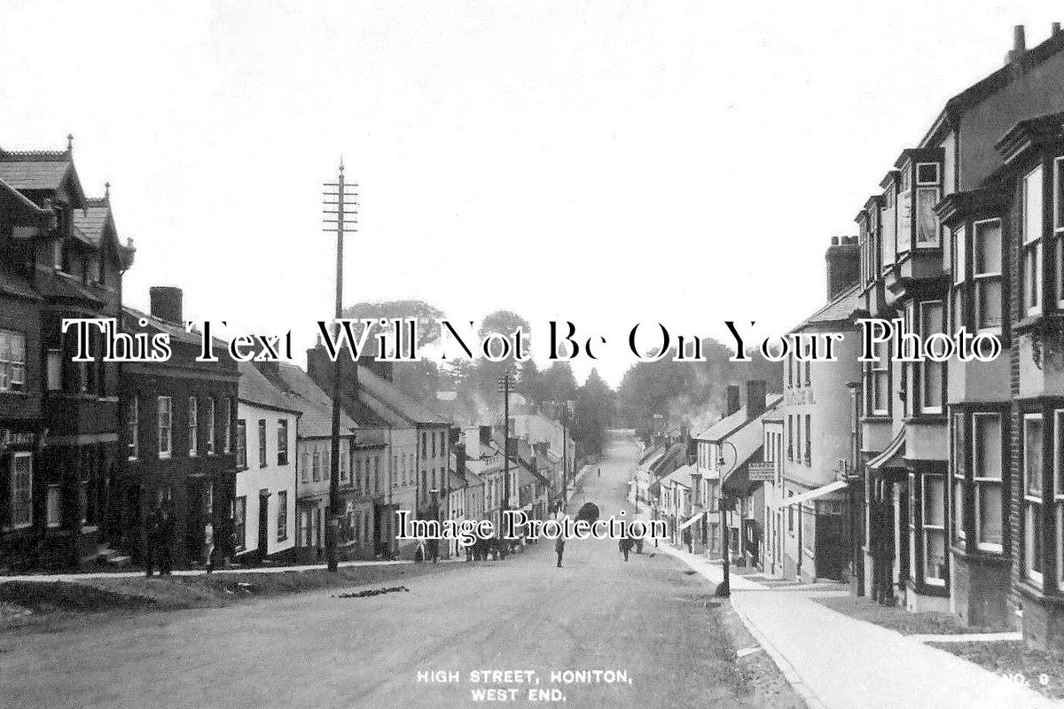 DE 2112 - High Street, West End, Honiton, Devon c1910