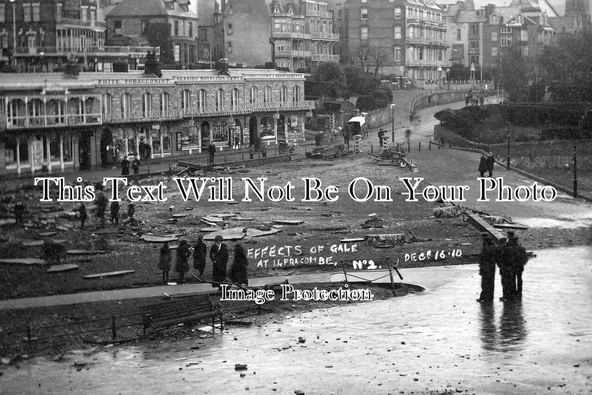 DE 2119 - Gale Storm Damage, Ilfracombe, Devon 1910