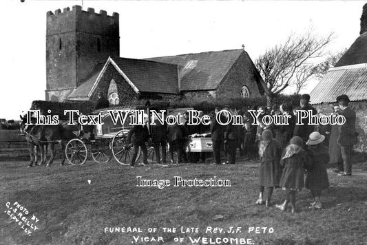 DE 2122 - Funeral Of Rev J.F. Peto Vicar, Welcombe, Devon