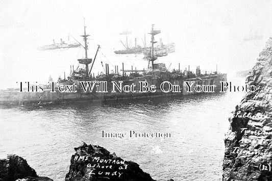 DE 2313 - HMS Montagu Stranded, Lundy Island, Devon