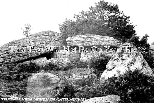 DE 2315 - Rundle Stone, Rugglestone, Widdecombe, Devon c1919
