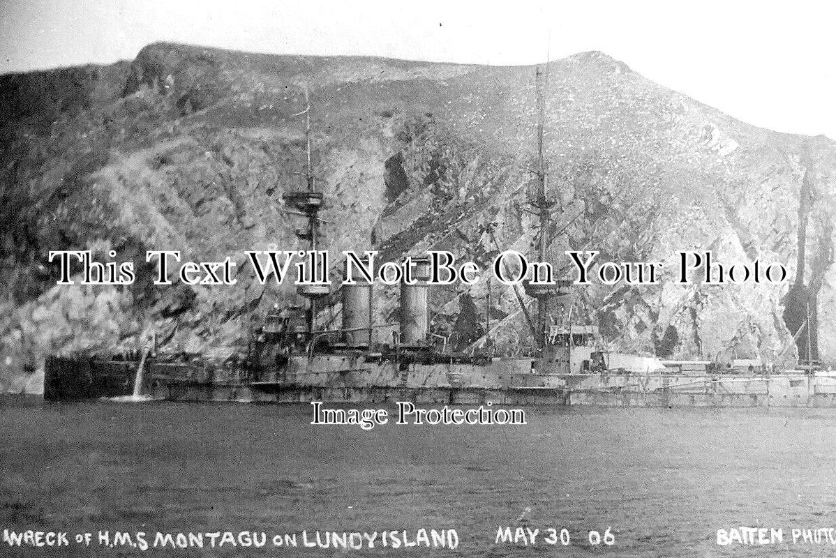 DE 2521 - Wreck Of HMS Montagu On Lundy Island, Devon 1906