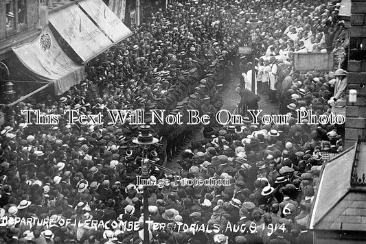DE 2538 - Departure Of Ilfracombe Territorials, Devon WW1 1914