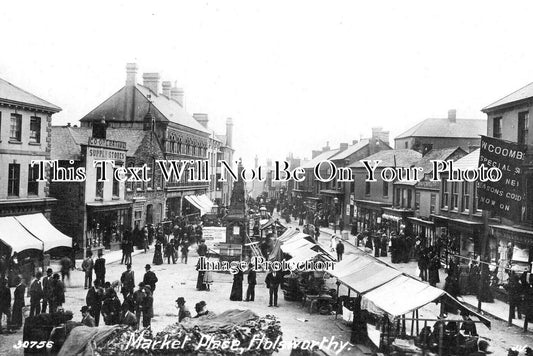 DE 2541 - Market Place, Holsworthy, Devon c1908