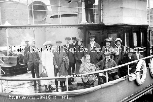 DE 2749 - Paddle Steamer Brighton At Ilfracombe, Devon 1913