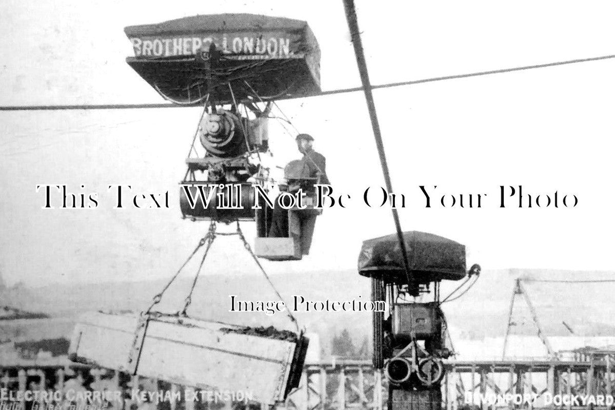 DE 2803 - Devonport Dockyard Plymouth Electric Carrier, Devon c1906
