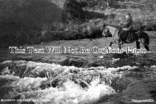 DE 2805 - Delivering HM Mails Over Exmoor, Postman, Devon c1914
