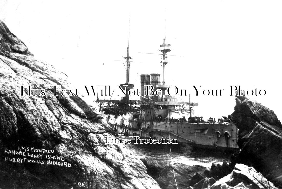 DE 2903 - HMS Montagu Ashore At Lundy Island, Devon 1906