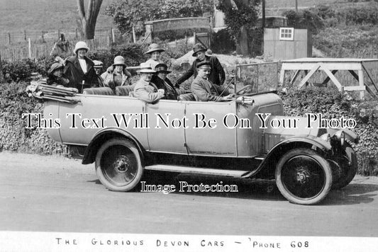 DE 2920 - The Glorious Devon Cars Charabanc, Paignton, Devon c1920
