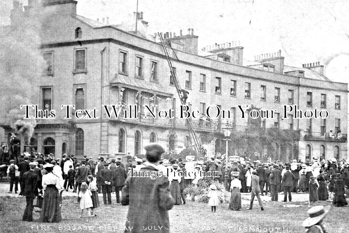 DE 2956 - Fire Brigade Practice Display, Teignmouth, Devon 1908