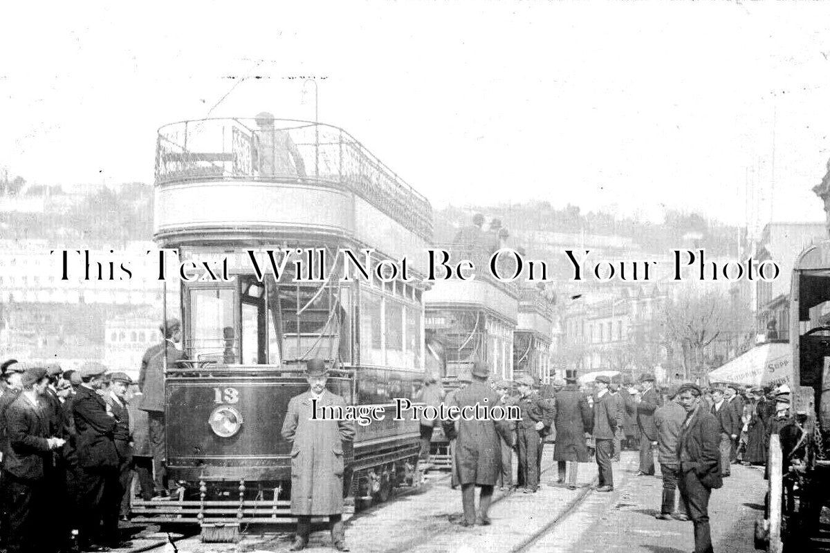 DE 2957 - Trams At Torquay, Devon c1910