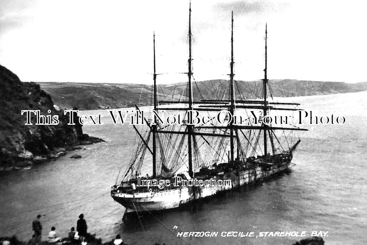 DE 3018 - Herzogin Cecilie Shipwreck, Starehole Bay, Devon c1936